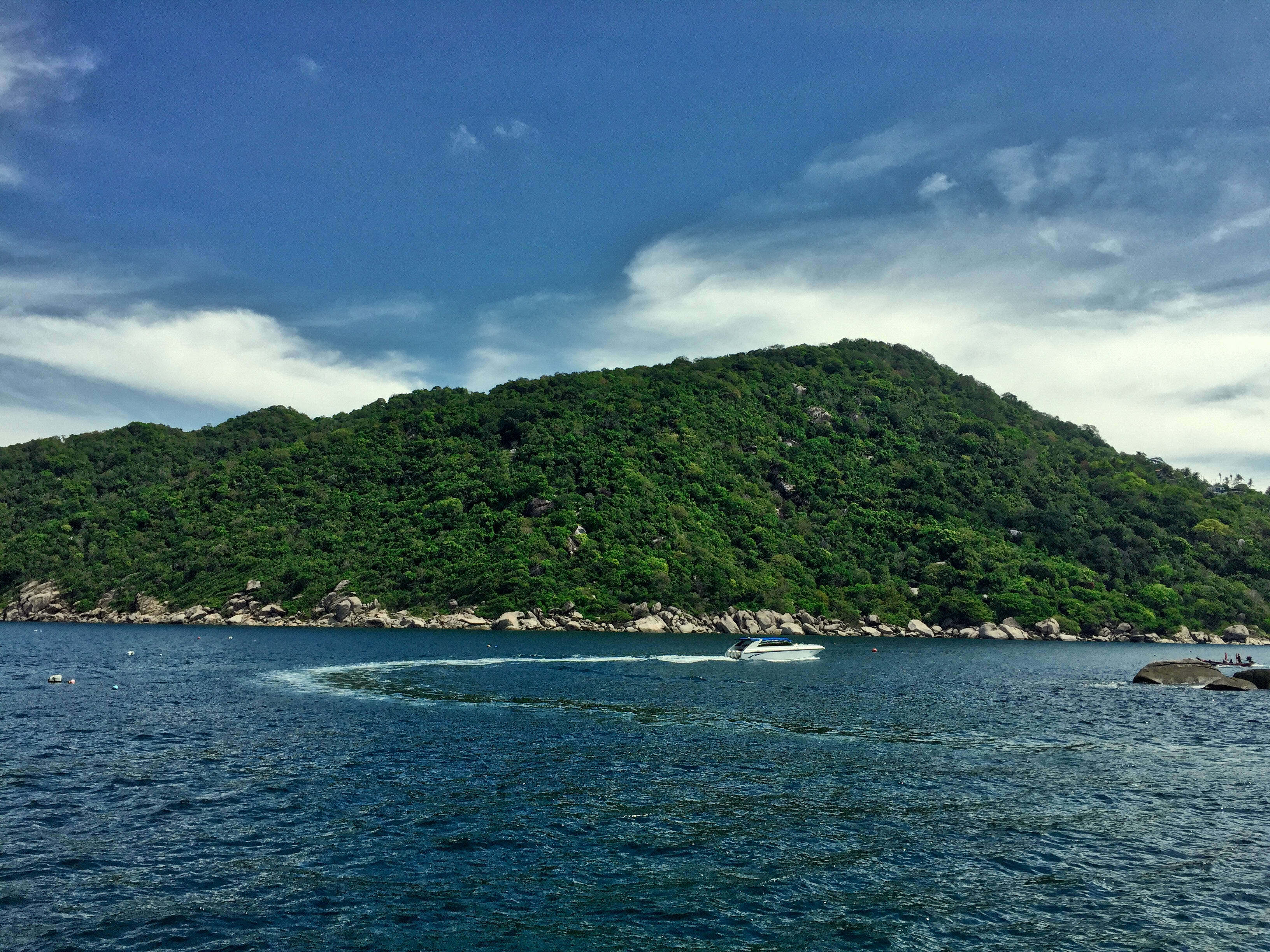 The view off the Ko Phangan coast