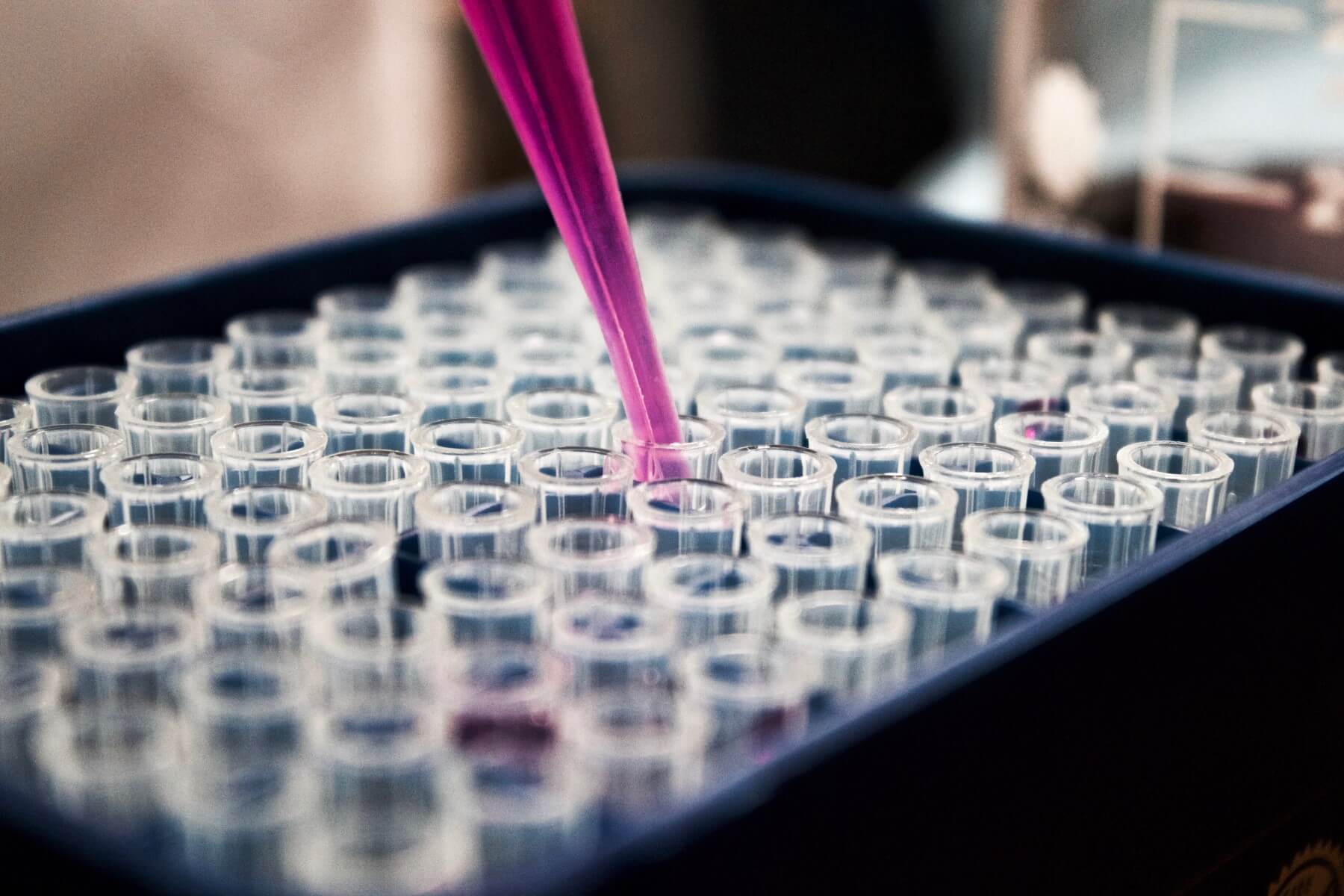 A box of test tubes