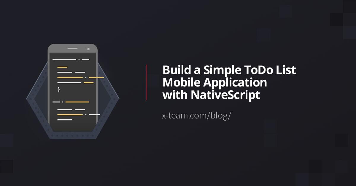 Build a Simple ToDo List Mobile Application with NativeScript image