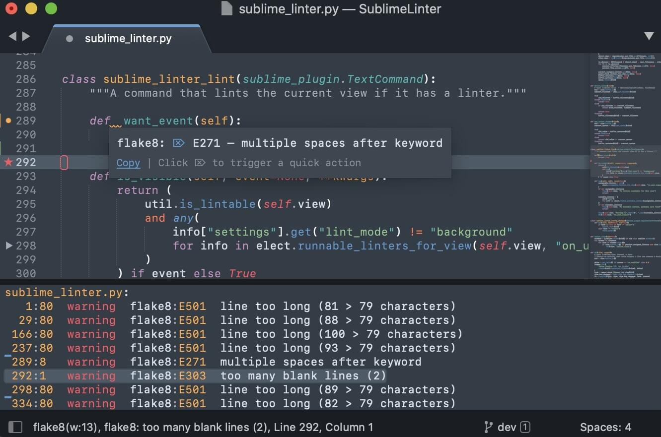 SublimeLinter