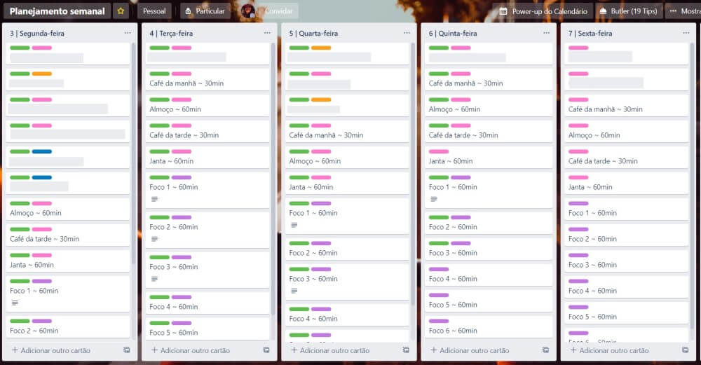 A Trello board