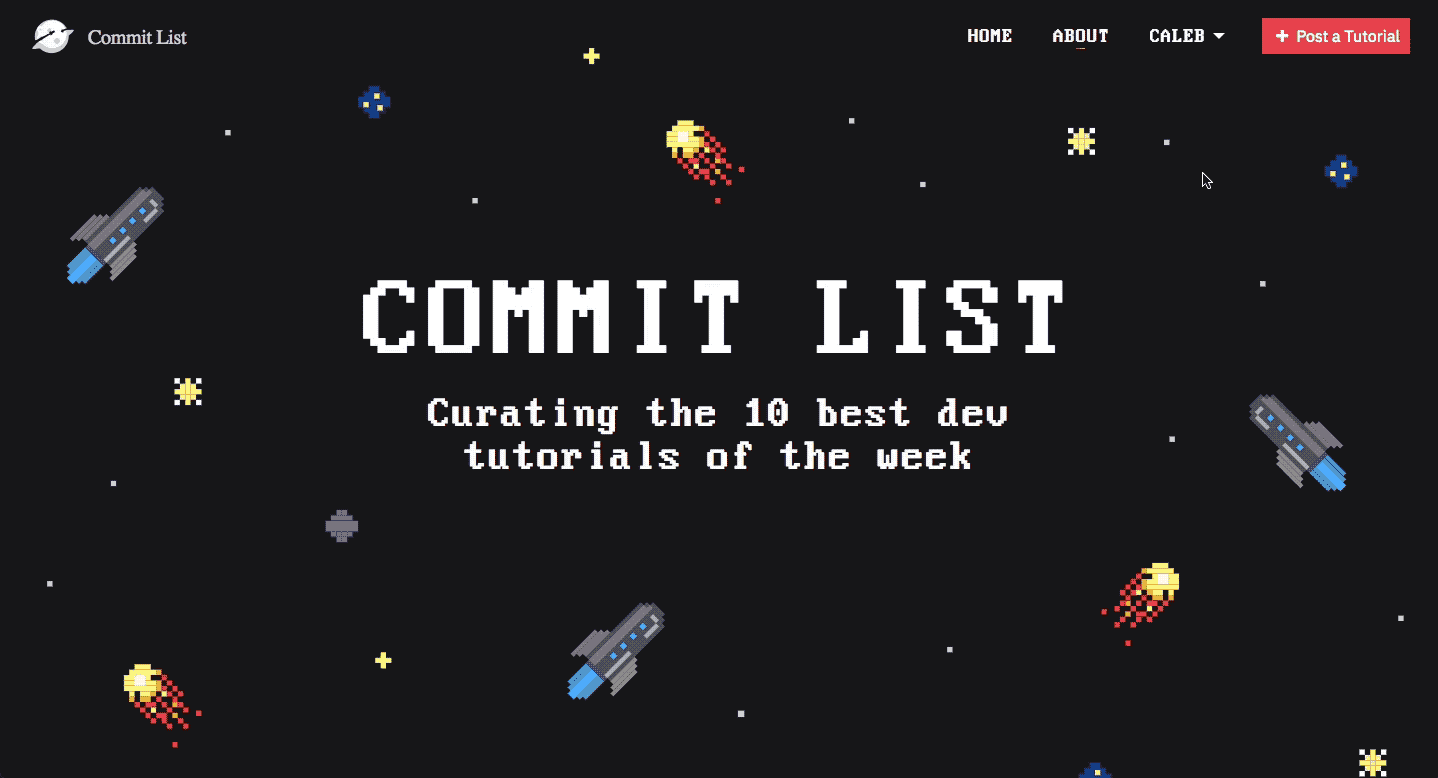 We just released CommitList: Curated tutorials for devs image